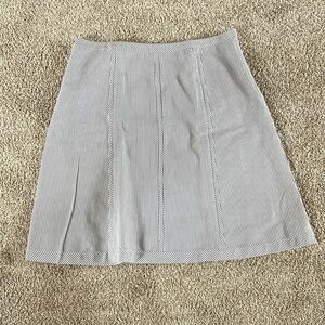 Talbots Classic Seersucker Midi Skirt